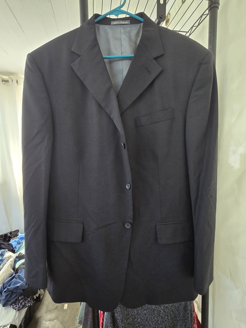Oscar de la Renta Black Men's Single-Breasted Blazer